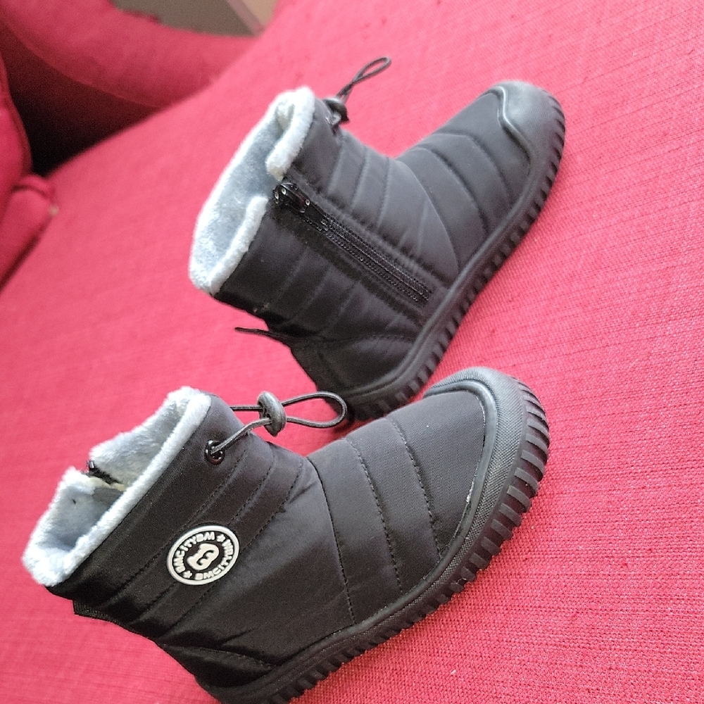 BMCITYBM Cozy Black Toddler Boots
